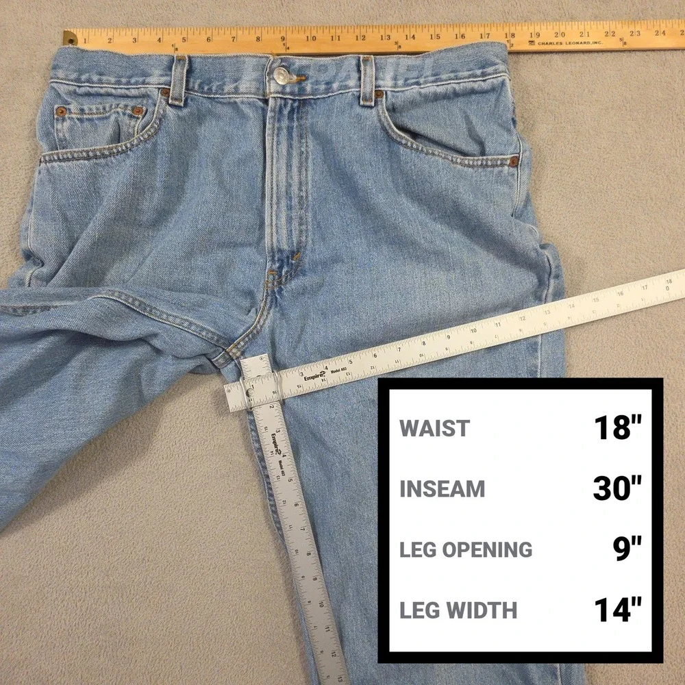 Levi 560 Jeans Mens 36x32 (Fits 36x30) Blue Comfort Fit Y2K Skater Denim